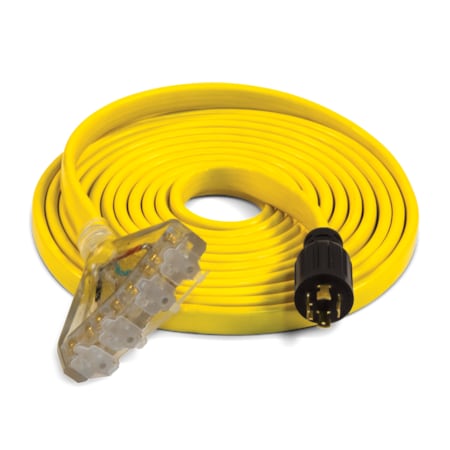 Champion Power Equipment Generator Extension Cord, 25 ft., 30 Amp, 125/250 Volt Flat Design 100437
